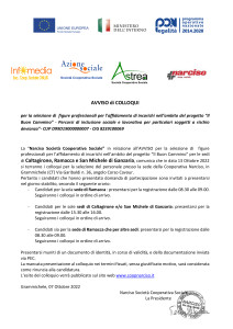 Avviso di colloqui